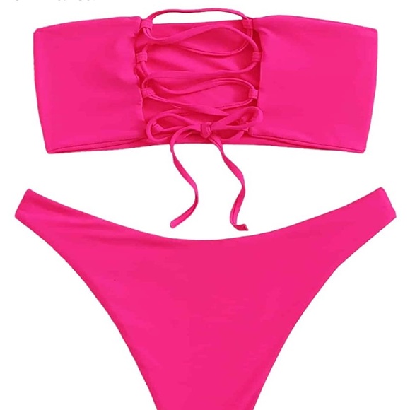 Pink strapless Amazon bikini ! - Picture 2 of 2